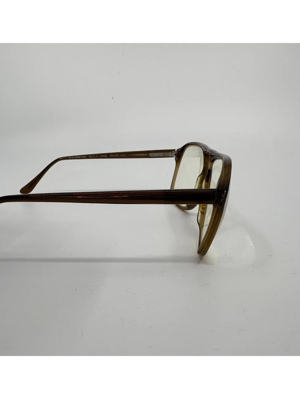 Stetson 39N Brown Hue Eyeglasses Frame Only 58-16 145mm China Vintage